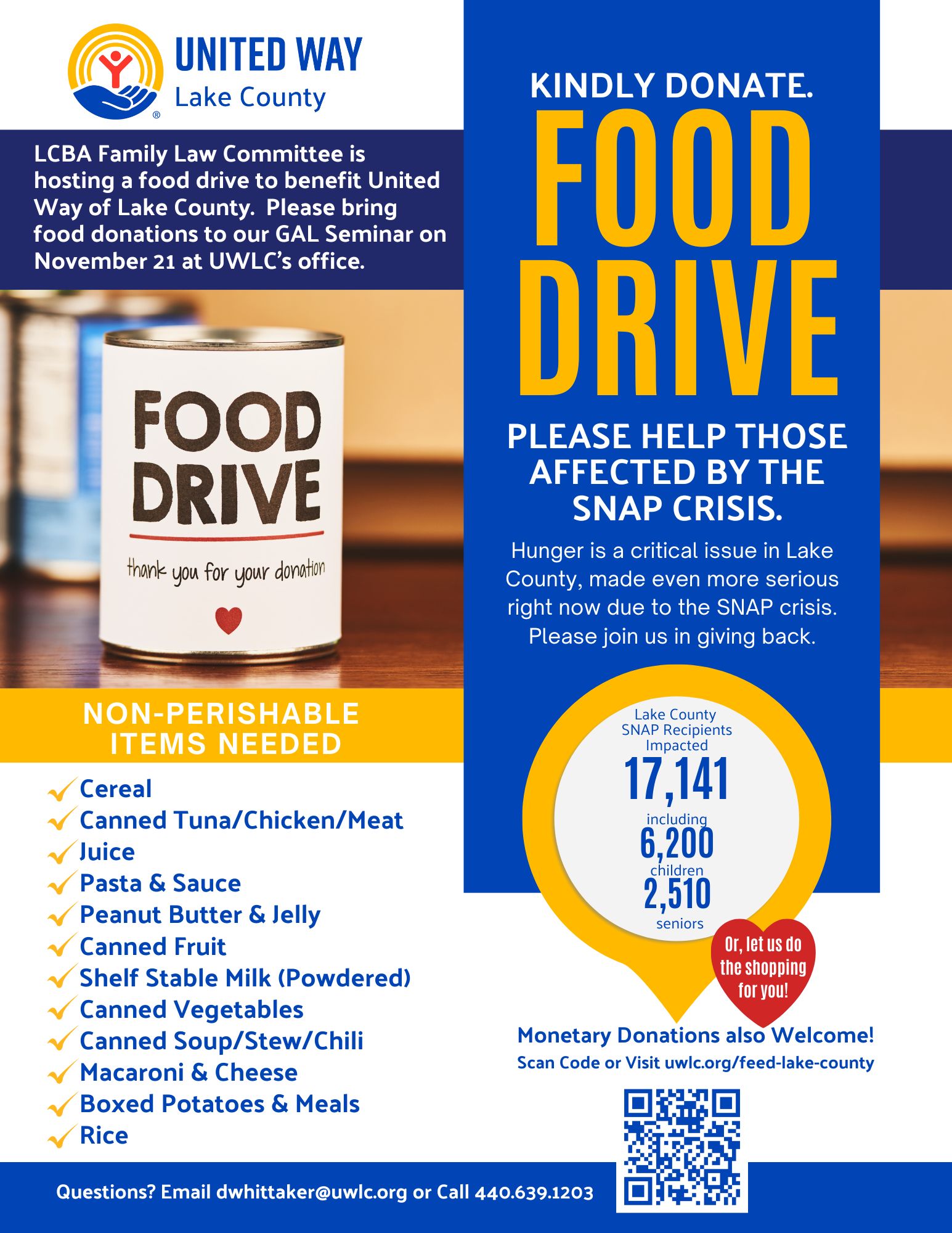 lcba family law food drive version